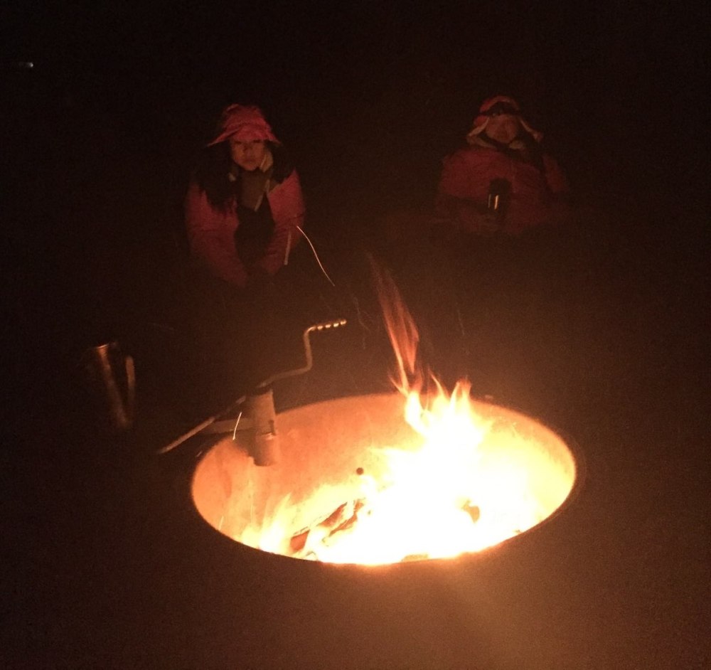 Me Chan Sedona campfire